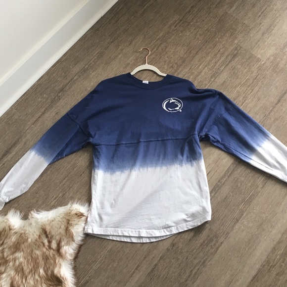 Venley NCAA Penn State Dip Dye Long Sleeve Shirt XS - Picture 4 of 4